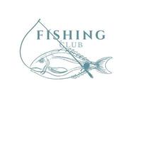 conjunto de emblemas de pesca antiguos, etiquetas, insignias, logotipos. texto separado en capas, aislado en un fondo blanco