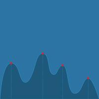 Business dashboard infographic template of stock market investment trading, Bullish point, trend of curve graph vector design.