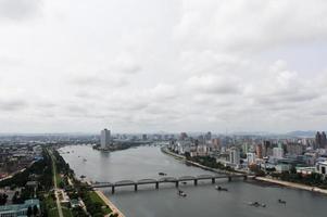 Panoramic view at Pyongyang, North Korea photo
