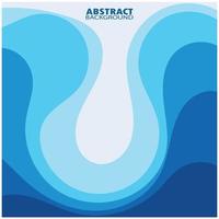 Abstract Water wave design background vector