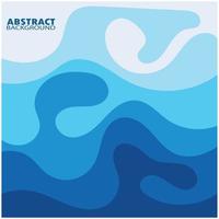 Abstract Water wave design background vector