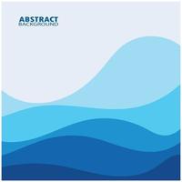 Abstract Water wave design background vector