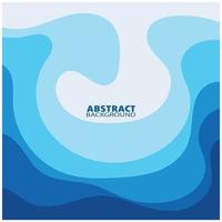 Abstract Water wave design background vector