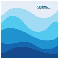 Abstract Water wave design background vector