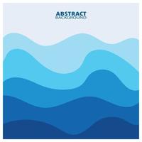 Abstract Water wave design background vector