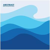 Abstract Water wave design background vector