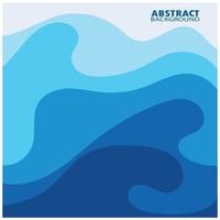 Abstract Water wave design background vector