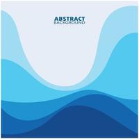 Abstract Water wave design background vector