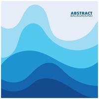 Abstract Water wave design background vector