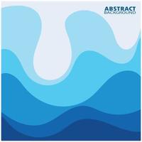 Abstract Water wave design background vector