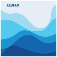 Abstract Water wave design background vector