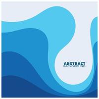 Abstract Water wave design background vector