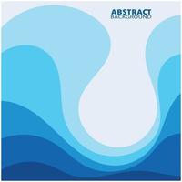 Abstract Water wave design background vector