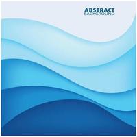 Abstract Water wave design background vector