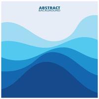 Abstract Water wave design background vector