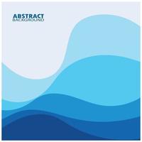 Abstract Water wave design background vector