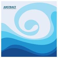 Abstract Water wave design background vector