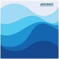 Abstract Water wave design background vector