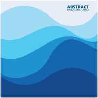 Abstract Water wave design background vector