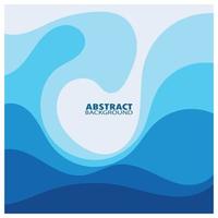 Abstract Water wave design background vector