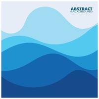 Abstract Water wave design background vector