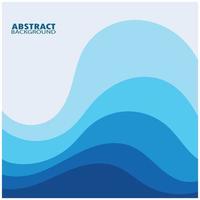 Abstract Water wave design background vector