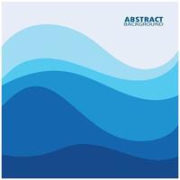 Abstract Water wave design background vector