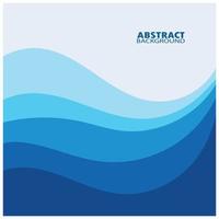 Abstract Water wave design background vector