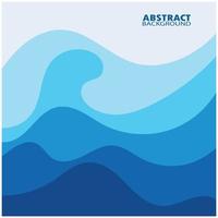 Abstract Water wave design background vector