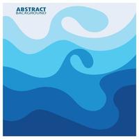 Abstract Water wave design background vector