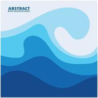 Abstract Water wave design background vector