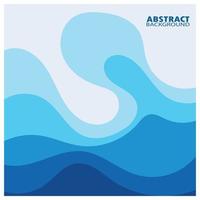 Abstract Water wave design background vector