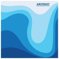 Abstract Water wave design background vector