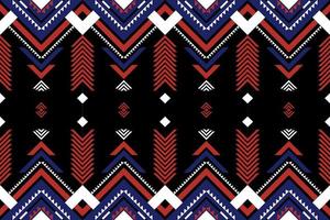 Ethnic geometric pattern native fabric design abstract background. vector