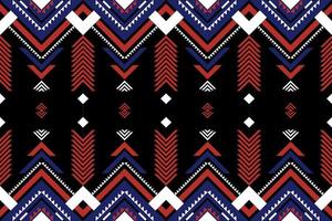 Ethnic geometric pattern native fabric design abstract background. vector