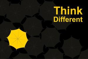 Think different vecter design. vector