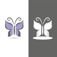 diseño de vector de icono de mariposa de belleza