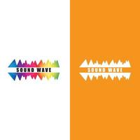 Sound waves vector illustration design