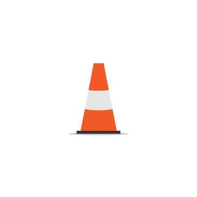 Traffic Icon orange Cone