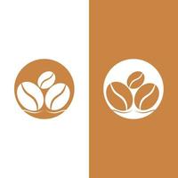 coffee bean icon vector template