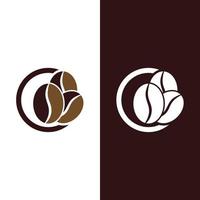 coffee bean icon vector template