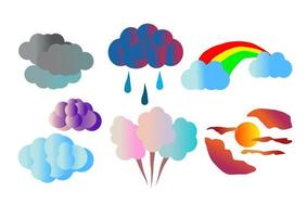 The art of clouds vector