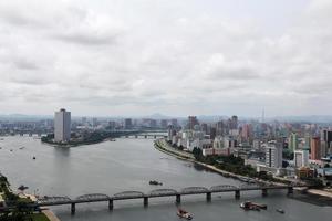 Panoramic view at Pyongyang, North Korea photo