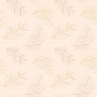 Tropical seamless  beige pattern with palm leaves. Exotic plant on stripes. vector