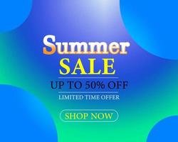 Special Offer Summer Sale for Limited Time Only Promotional  for banner, flyer, invitation, poster, web site or greeting card. Paper cut style, vector illustration