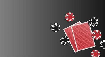 Poker game casiono online, web background template for internet, vector illustration