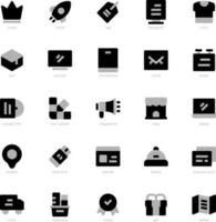 paquete de iconos de identidad de marca para el diseño de su sitio web, logotipo, aplicación, ui. diseño de tono dúo de icono de identidad de marca. ilustración de gráficos vectoriales y trazo editable. vector
