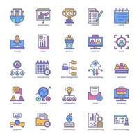 Business Planning icon pack for your website design, logo, app, UI. Business Planning icon filled color design. Vector graphics illustration and editable stroke.