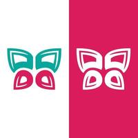 diseño de vector de icono de logotipo de mariposa