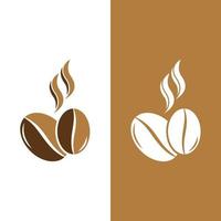 Ilustración de vector de icono de grano de café